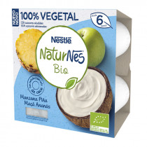 Nestle Naturnes BIO Yogur Manzana Pina  6m 4 x 90gr