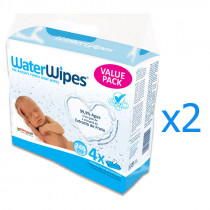 Toallitas Bebe Waterwipes 4x60Uds DUPLO