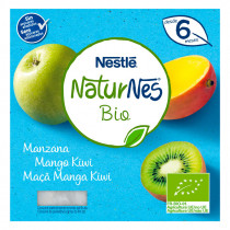 Nestle Naturnes BIO Pure Manzana Mango Kiwi  6m 4 x 90gr