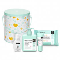 Suavinex Cubo Metal Bebe Mint   Mostaza