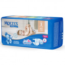 Panales Moltex Premium Comfort Talla 2 3 6kg 42Uds