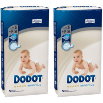 Dodot Panal Sensitive T3 6 10kg 56Uds DUPLO