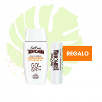 Pack Tropicania Protector Solar Facial SPF50  Ultra Fluido 50ml   REGALO Protector Labial Aloe Vera