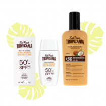 Pack Tropicania Leche Solar Coco SPF50  200ml   Protector Facial SPF50 Ultra Fluido 50ml